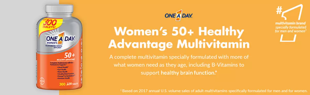 Vitamin Tổng Hợp One A Day Cho Phụ Nữ Trên 50 Tuổi, 300 viên