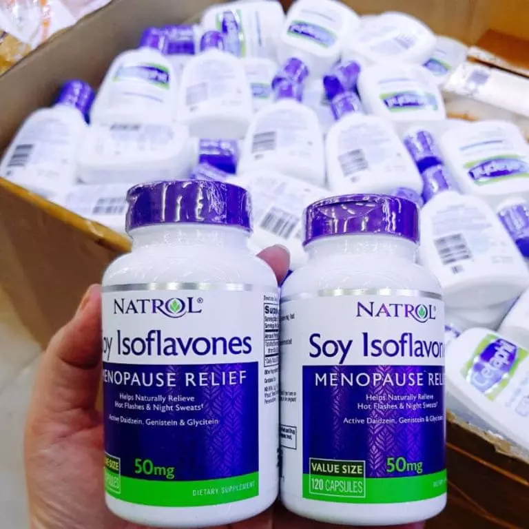 Natrol Soy Isoflavones sản phẩm an toàn xua tan lo lắng cho phụ nữ khi bị rối loạn nội tiết