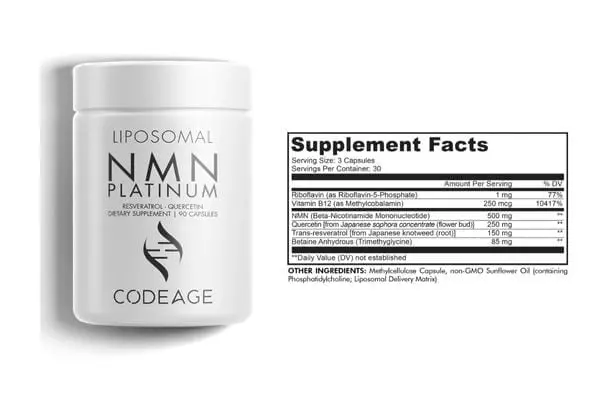 Viên uống trẻ hóa da Codeage Liposomal NMN