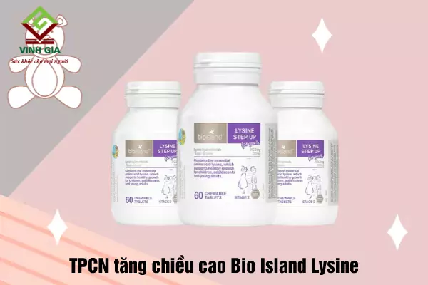TPCN giúp tăng chiều cao Bio Island Lysine được tiêu thụ nhiều