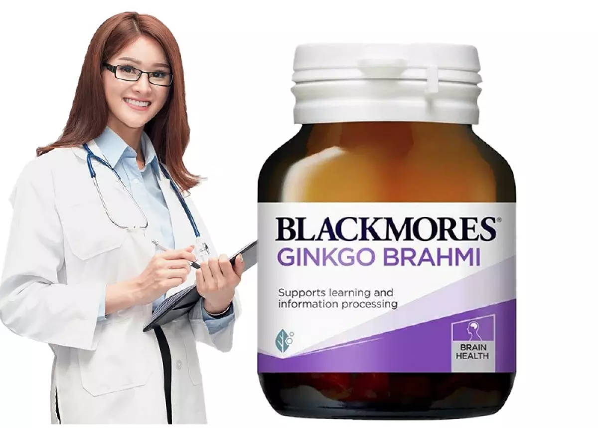 Viên uống bổ não, tăng trí nhớ Blackmores Ginkgo Brahmi