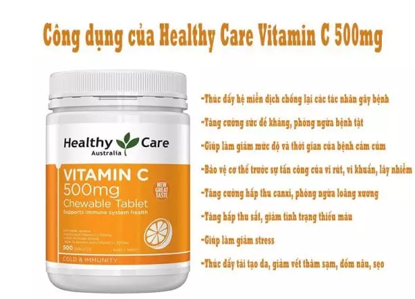 Ưu điểm của Vitamin C Healthy Care