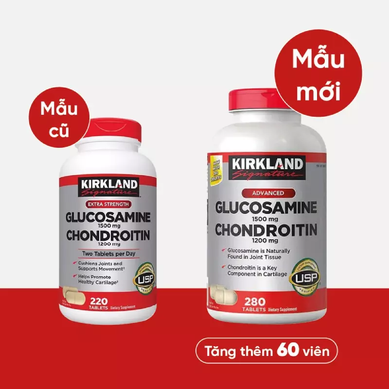 Viên uống Kirkland Glucosamine Chondroitin