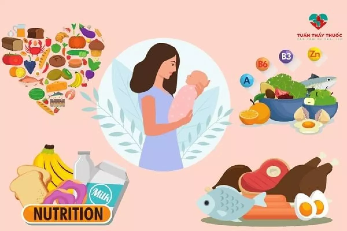 Mẹ mới sinh nên ăn gì: Đủ 4 nhóm chất