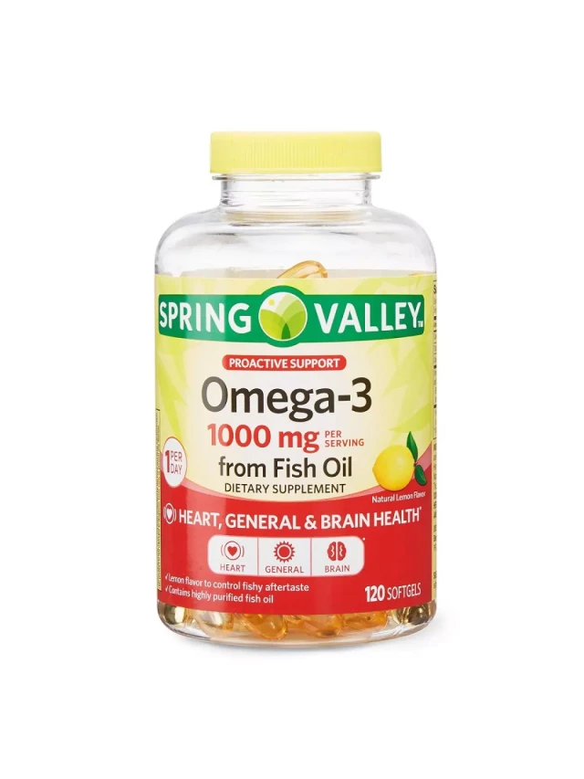   Tất tần tật về dầu cá Spring Valley Omega-3 Fish Oil 1000mg